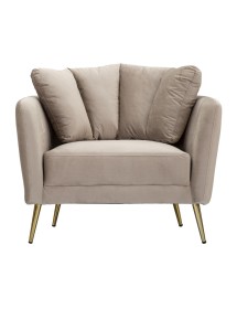 Poltrona kiev grigia cm 88x77x74