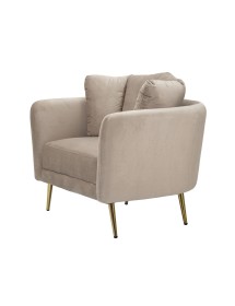 Poltrona kiev grigia cm 88x77x74