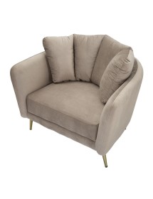 Poltrona kiev grigia cm 88x77x74