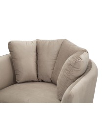 Poltrona kiev grigia cm 88x77x74
