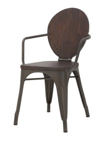 Sedia harlem cm 54x51x83 set 2 pz (altezza seduta cm 43)
