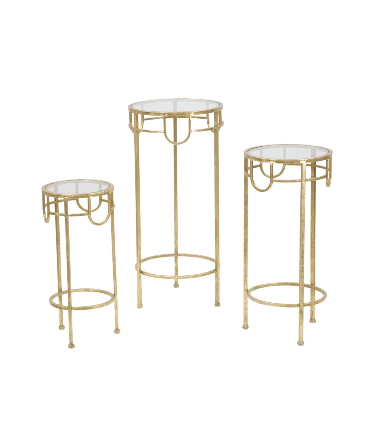 P/telefono gold set 3 pz cm 33x70-28x60-23x50