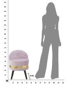 Sedia mini paris rosa cm 45x62