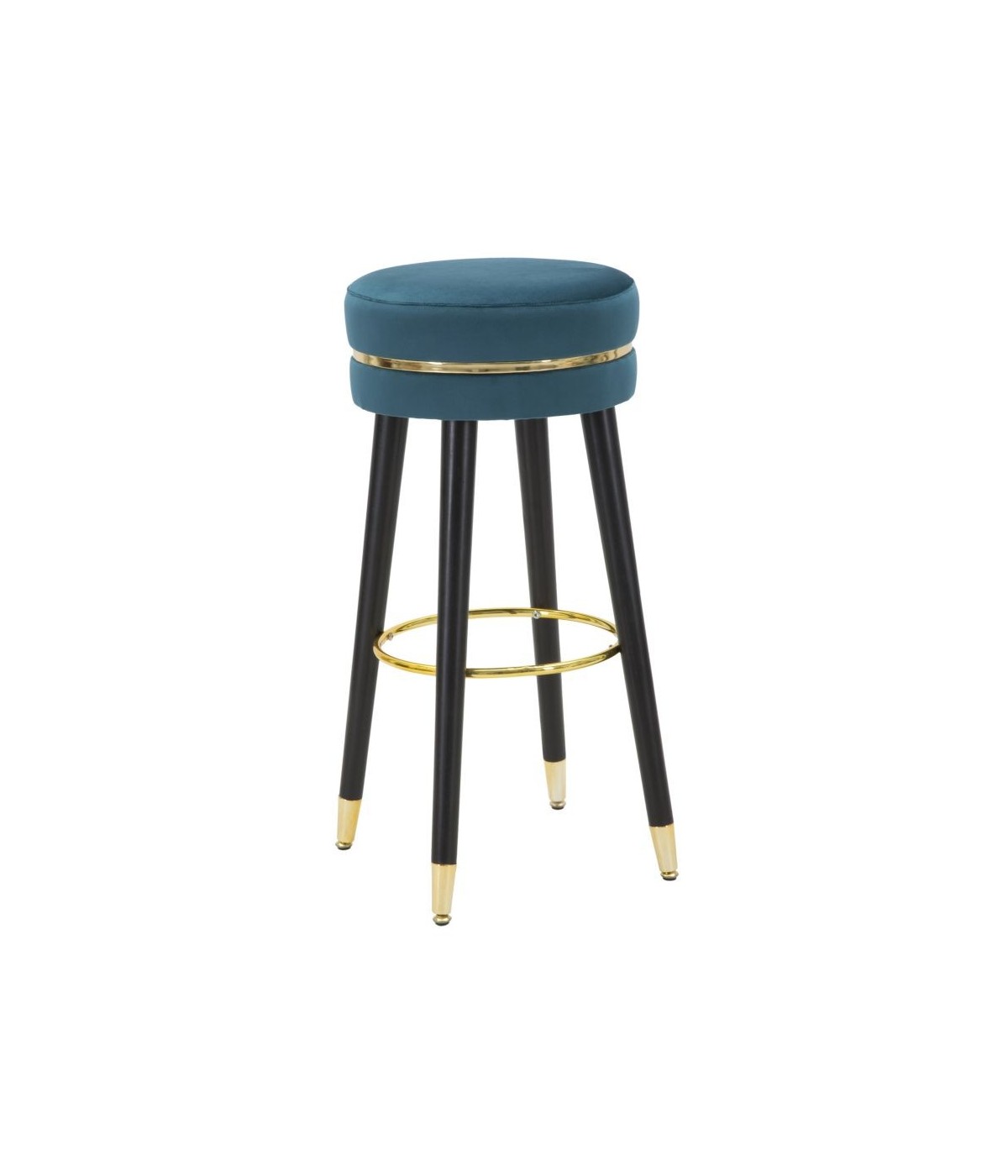 Sgabello bar paris ottanio/gold cm 35x74