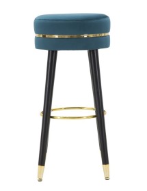 Sgabello bar paris ottanio/gold cm 35x74