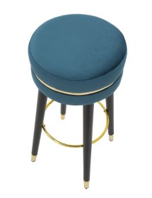 Sgabello bar paris ottanio/gold cm 35x74