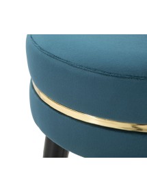 Sgabello bar paris ottanio/gold cm 35x74