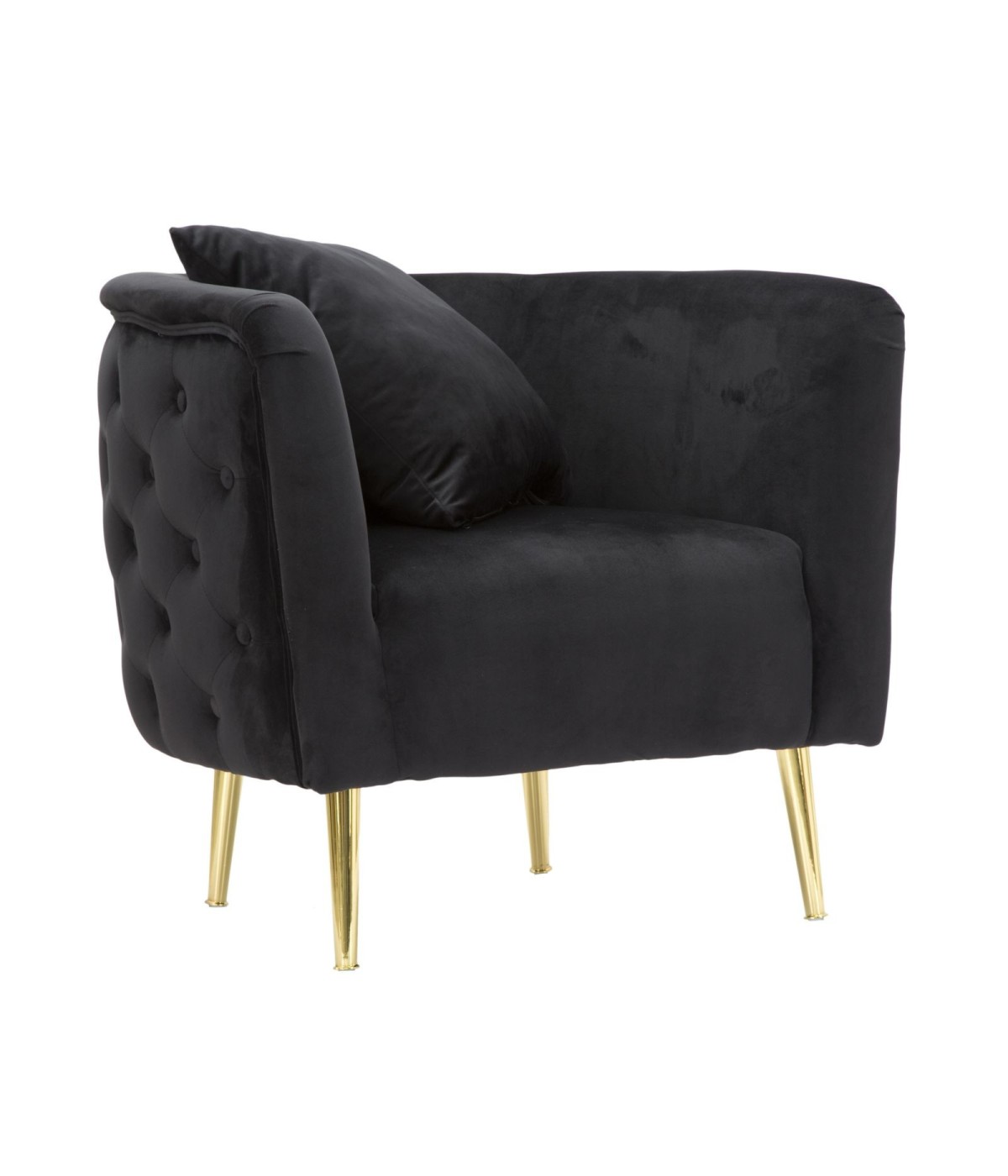 Poltrona bucarest nero cm 76x74x71
