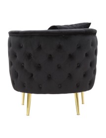 Poltrona bucarest nero cm 76x74x71