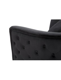 Poltrona bucarest nero cm 76x74x71