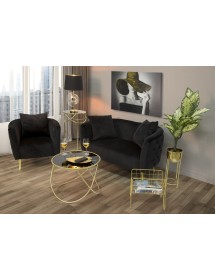Poltrona bucarest nero cm 76x74x71