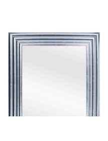 Specchiera foglia argento brillante rettangolare- Misure: l.90 x h.148 x p.5