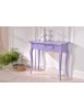 MOBILI 2G - CONSOLLE SHABBY LEGNO CONSUMATA LAVANDA 87x38x77  VISTA FRONTALE