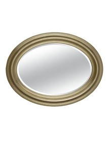 MOBILI2G - Specchiera in foglia oro ovale- Misure: l.68 x h.88 x p.5