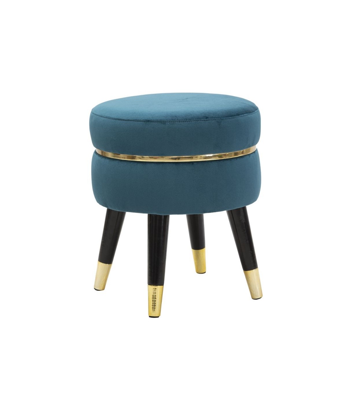 Sgabello paris ottanio/gold cm 35x40,5