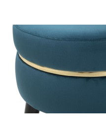 Sgabello paris ottanio/gold cm 35x40,5
