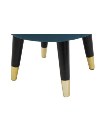 Sgabello paris ottanio/gold cm 35x40,5