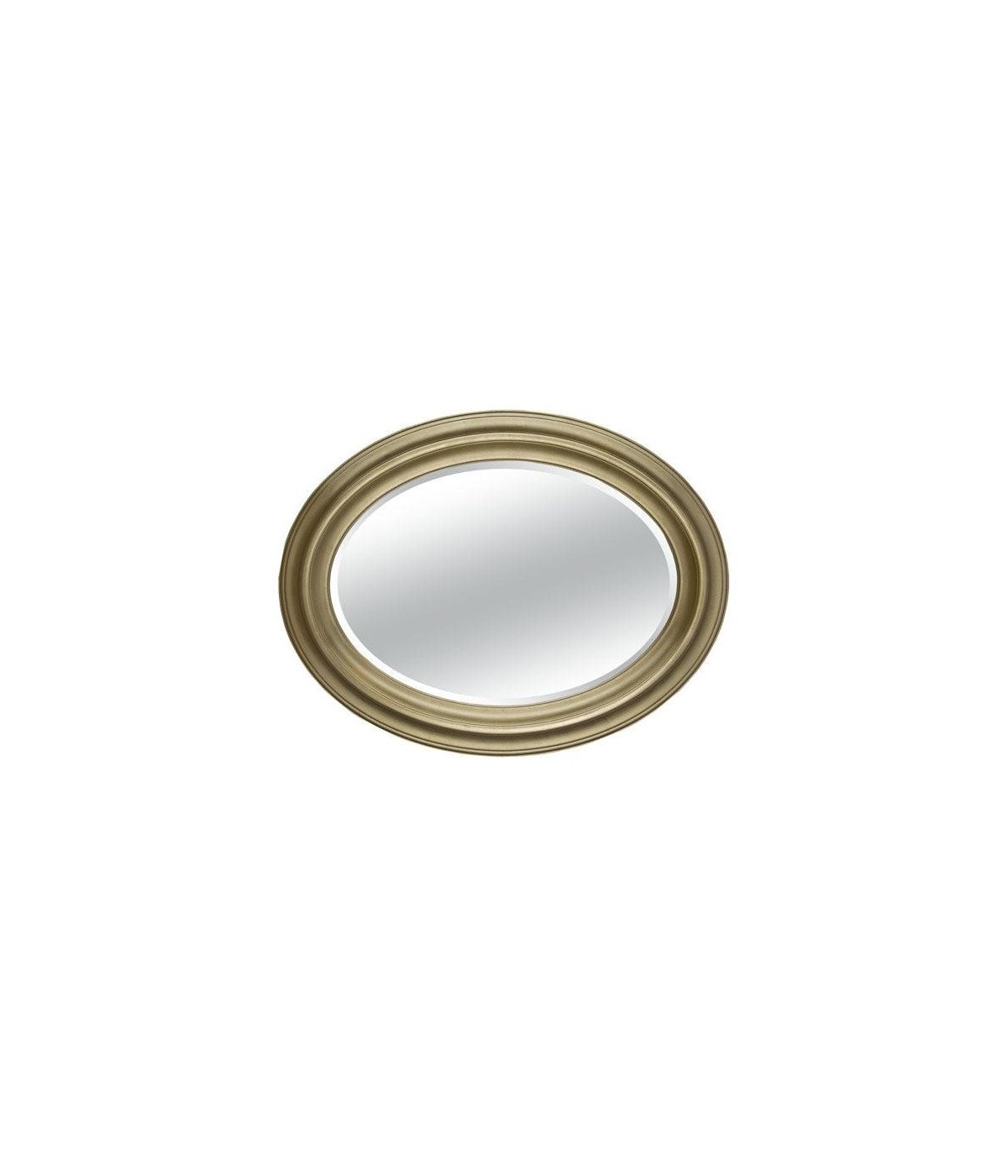 MOBILI2G - Specchiera in foglia oro rotonda- Misure: l.78 x h.78 x p.5