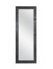 MOBILI2G - Specchiera laccata nera lucida rettangolare- Misure: l.90 x h.200 x p.2,5
