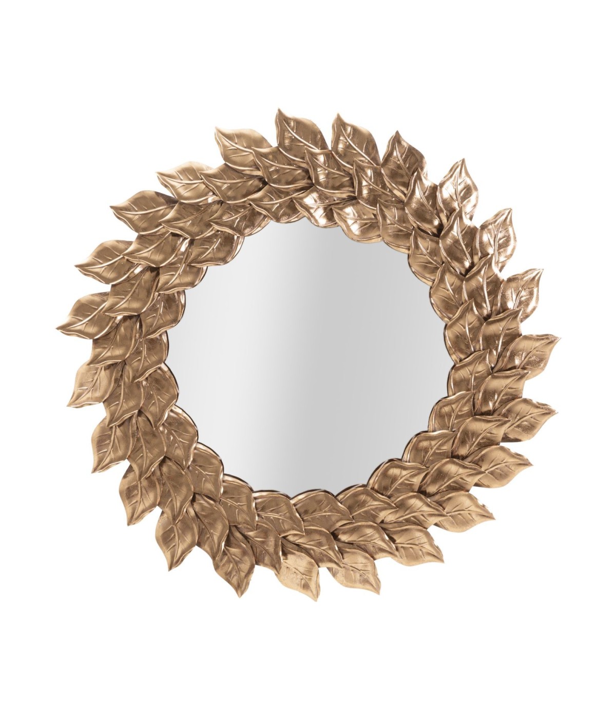 Specchio da muro glam petal rame cm 73x5