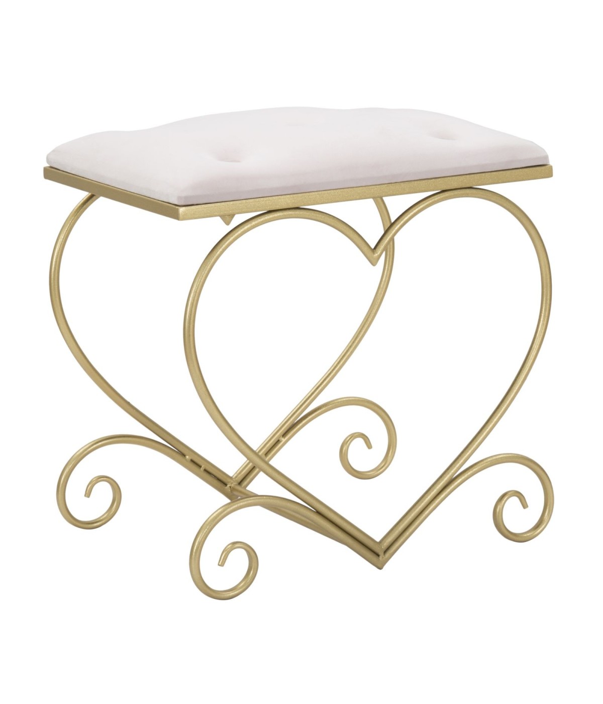 Sgabello heart rosa cm 50x37,5x51,5