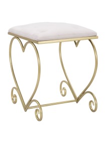 Sgabello heart rosa cm 50x37,5x51,5