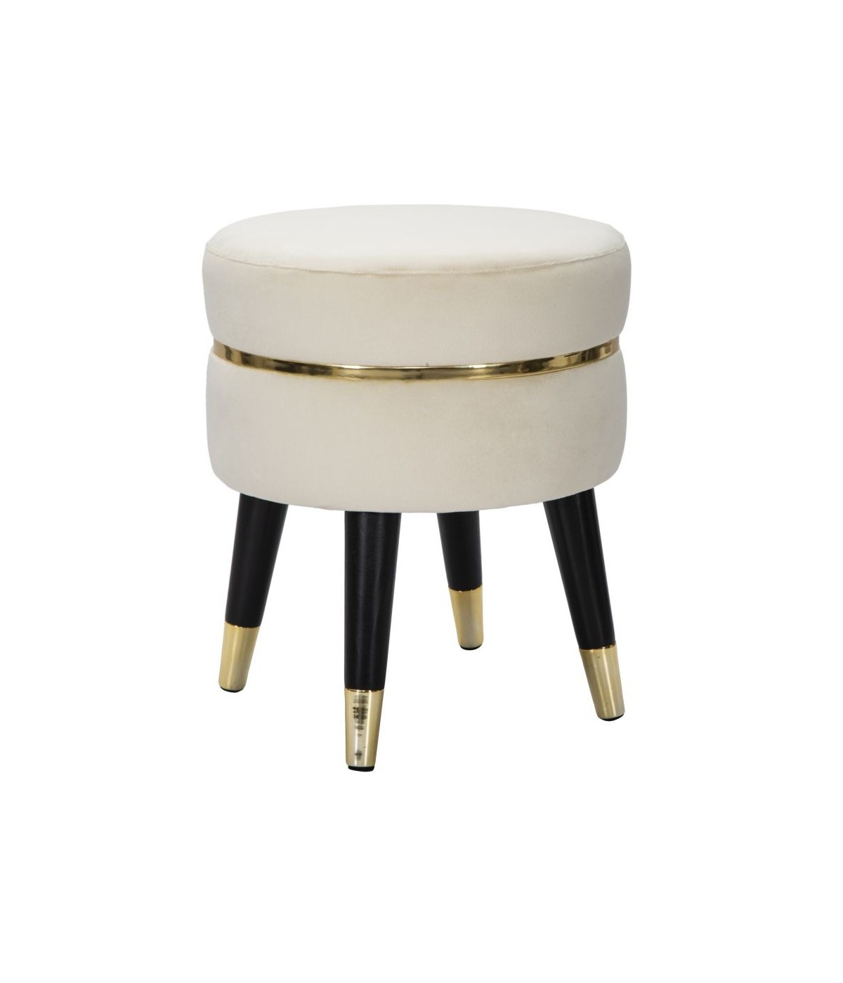 Sgabello paris crema/gold cm 35x40,5