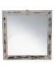 MOBILI 2G - Mobile bagno legno completo bianco invecchiato shabby chic vista frontale specchio