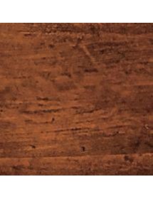 MOBILI 2G - Camera in legno massello arte povera tinta noce finitura bassano vista frontale colore