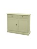 MOBILI 2G - Madia Credenza Shabby Chic In Legno 2 Porte avorio 105x42x85 vista frontale