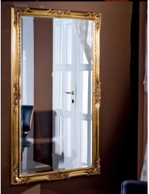 Specchiera in foglia oro rettangolare Misure: 62 x 82 x 5,5
