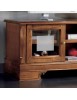 MOBILI 2G - Parete Attrezzata classica porta tv legno bassano vista frontale vetro