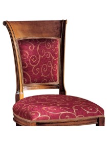 MOBILI 2G - Sedia classica imbottita ecopelle tessuto 48x60x97 vista tessuto