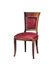 MOBILI 2G - Sedia classica imbottita ecopelle tessuto 48x60x97 vista tessuto