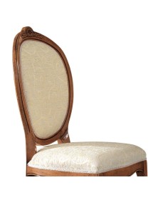 MOBILI 2G -  Soggiorno Classico Completo Legno spina pesce Bassano segreto VISTA FRONTALE SEDIA