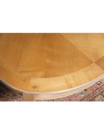 MOBILI 2G -  Soggiorno Classico Completo Legno spina pesce Bassano segreto VISTA FRONTALE TAVOLO