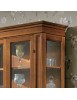 MOBILI 2G -  Soggiorno Classico Completo Legno spina pesce Bassano segreto VISTA FRONTALE VETRINA