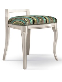 MOBILI 2G -  Soggiorno Classico completo Legno intarsiato bicolore shabby VISTA FRONTALE SEDIA GAMBE
