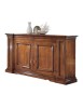 MOBILI 2G - Credenza classica 2 porte 2 cassetti legno bassano intarsio 206X55x120 vista frontale