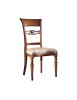 MOBILI 2G - Sedia classica imbottita tessuto legno bassano 52x60x105 vista frontale