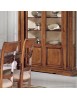 MOBILI 2G -  Soggiorno Classico Completo Legno intarsio Bassano vista frontale vetrina