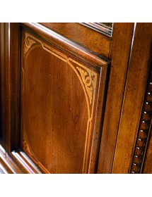 MOBILI 2G -  Soggiorno Classico Completo Legno intarsio Bassano vista frontale