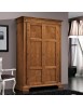 MOBILI 2G - Armadio classico 2 porte 2 cassetti Legno bassano 143x56x210 vista frontale