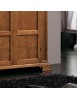 MOBILI 2G - Armadio classico 2 porte 2 cassetti Legno bassano 143x56x210 vista frontale