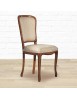 MOBILI 2G - Sedia classica imbottita tessuto legno bassano 49x52x96 vista laterale