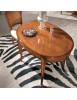 MOBILI 2G - Tavolo ovale allungabile Classico Legno Intarsio bassano 80x110x79 vista frontale