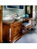 MOBILI 2G - Parete attrezzata classica intarsio legno bassano VISTA LATERALE PORTA TV