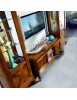 MOBILI 2G - Parete attrezzata classica intarsio legno bassano VISTA LATERALE PORTA TV
