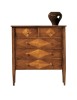 MOBILI 2G - Cassettiera 5 cassetti Classica intarsio Legno bassano 88x43x95 VISTA FRONTALE