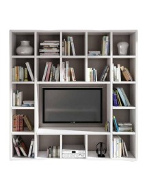 2 ante moderne in frassino bianco 41x41